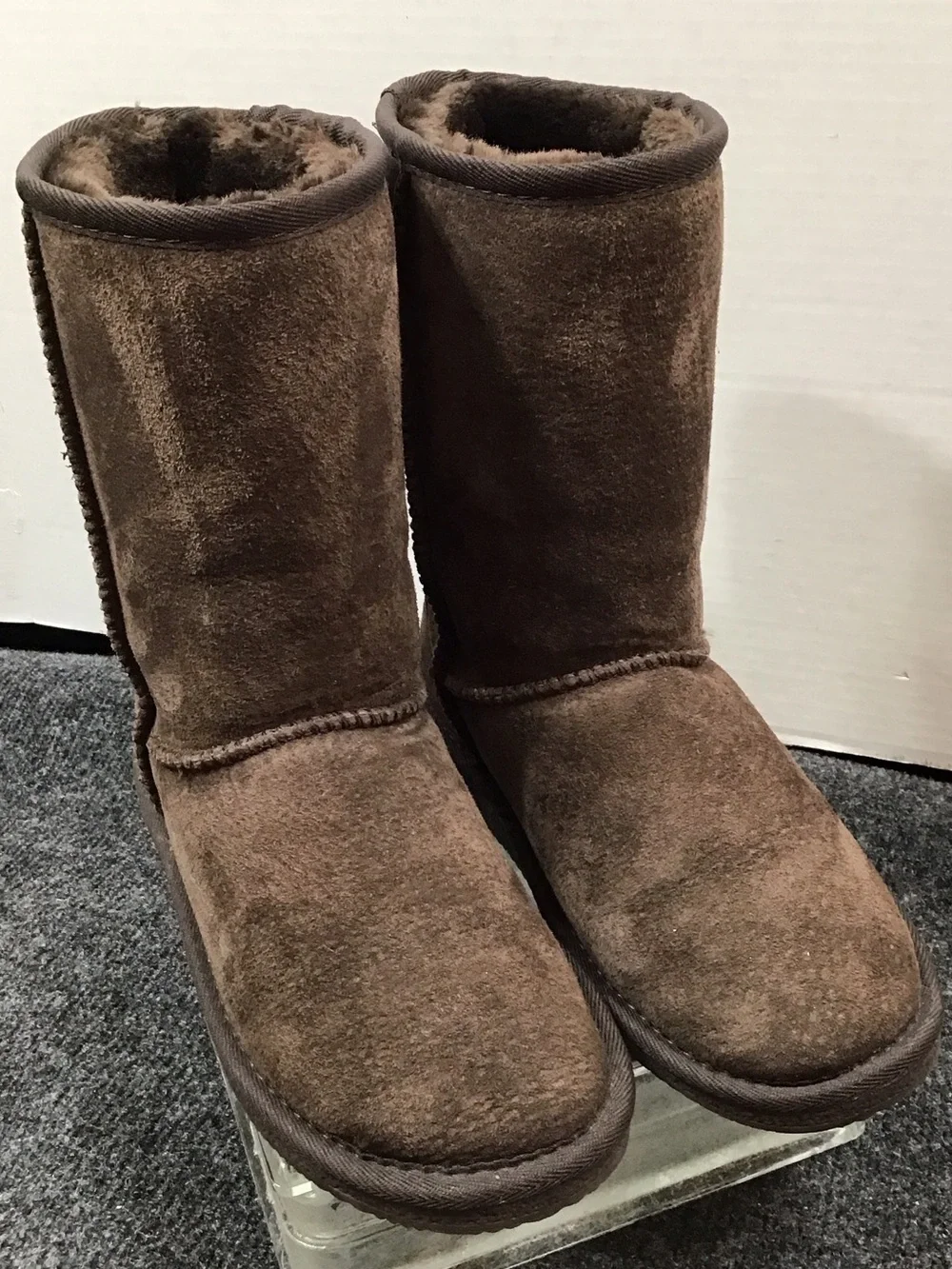 Lamo Brown Suede Heidi Winter Boots with faux fur Lining